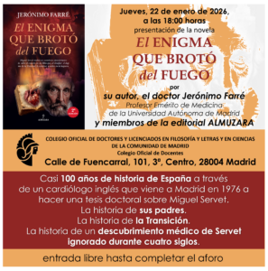 Presentamos el libro «El enigma que brotó del fuego» de Jerónimo Farré